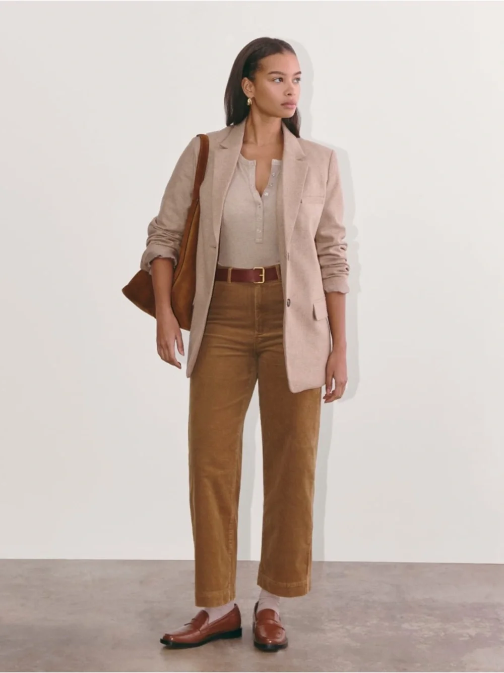 Everlane The Sailor Pant in Toasted Coconut Brown Corduroy 6 - Picture 5 of 16